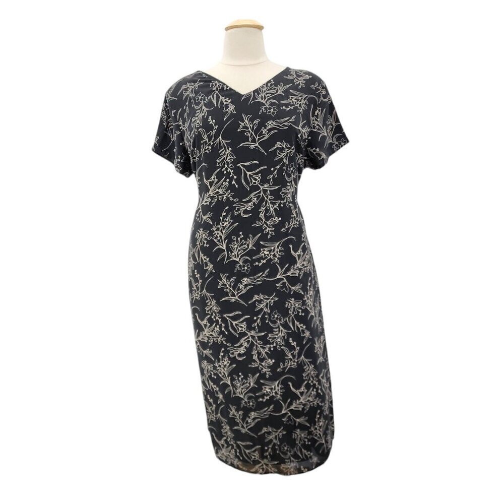 NWT A Wild Thyme Floral Black Boho Maxi Dress Womens 24